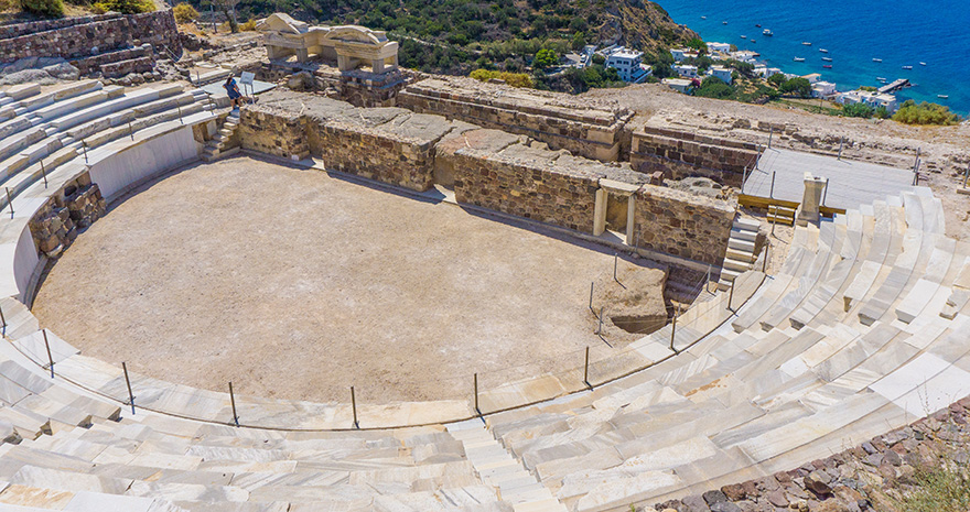 Ancient,Roman,Theater,Constructed,Around,3rd,Bc,In,Milos,Island,
